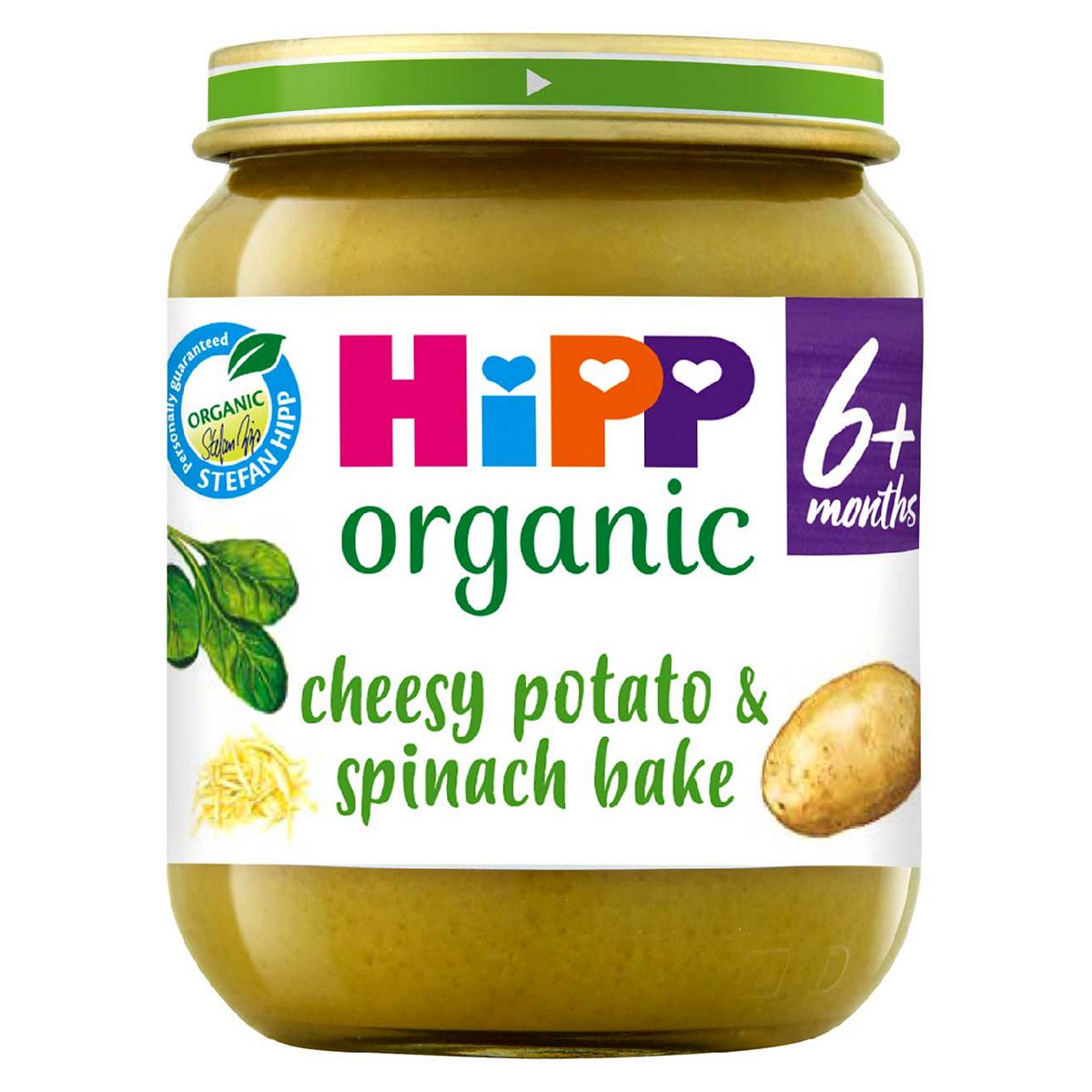Hipp Organic Cheesy Potato & Spinach Bake Baby Food Jar 6+ Months 125g