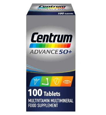 Centrum Advance 50+ Multivitamins & Minerals 100 Tablets