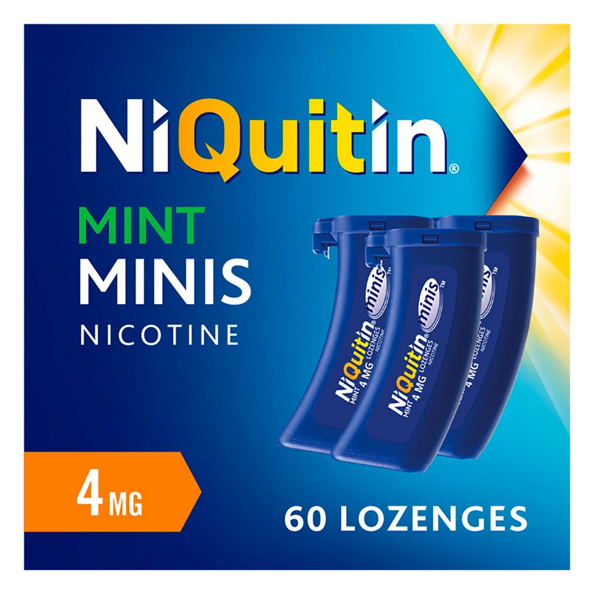 Niquitin Minis Mint 4Mg - 60 Lozenges