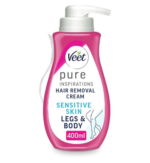 Veet Hair Removal Cream with Aloe Vera and Vitamin E for Sensitive Skin  400ml - Boots