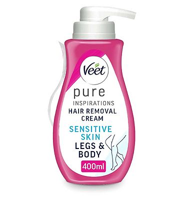 Veet Hair Removal Cream with Aloe Vera & Vitamin E for Sensitive Skin 400ml