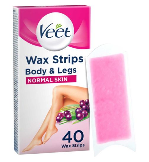 Veet Wax Strips Body & Legs for Normal Skin x40