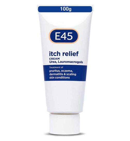 E45 Itch Relief Cream for Itchy, Irritated and Eczema Prone Skin - 100g