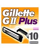Gillette G II Plus Razor Blades 10Pk