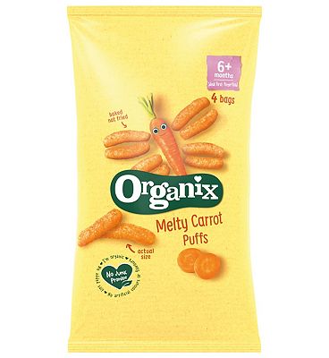Organix Melty Carrot Puffs Multipack 4x15g