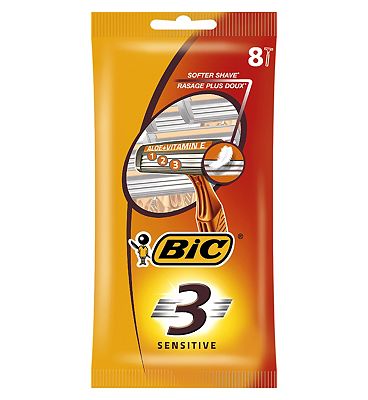 BiC 3 Sensitive Razors 8 pack