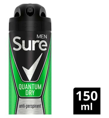 Sure Men Quantum Dry Anti-perspirant Deodorant Aerosol 150ml