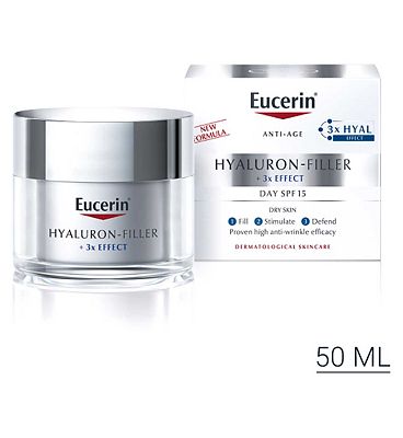 Eucerin Anti-Age Hyaluron-Filler Day Cream for Dry Skin SPF15 + UVA Protection 50ml