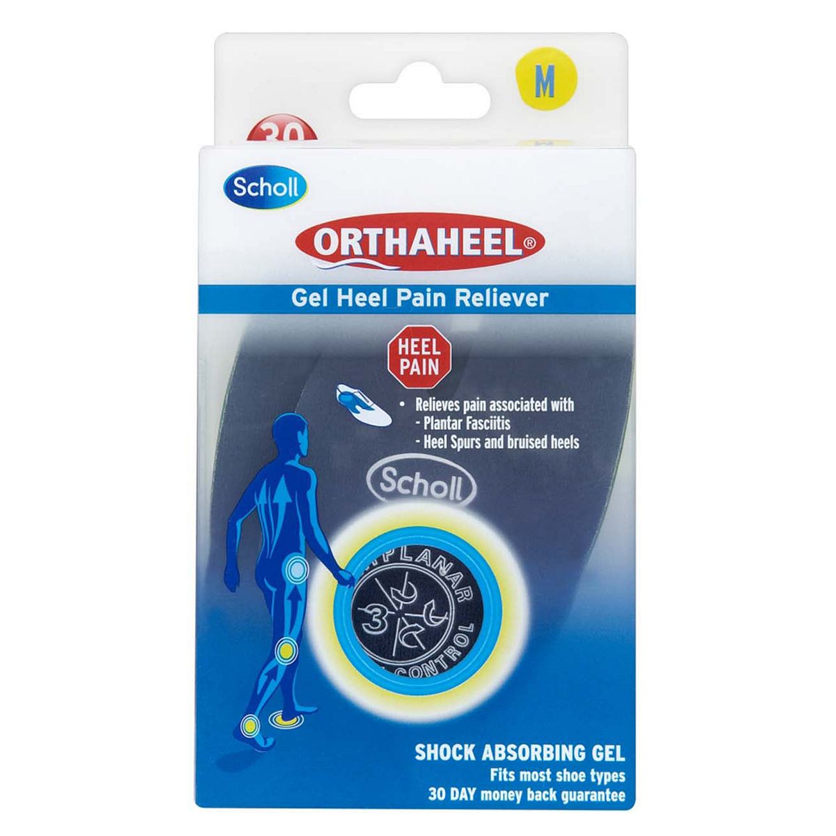 Orthaheel Gel Heel Pain Reliever S, Medium