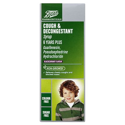 Boots Cough And Decongestant Syrup 6 Years 100ml