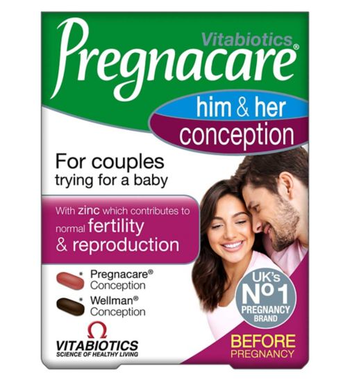 Vitabiotics Pregnacare Him and Her Conception - 60 Tablets