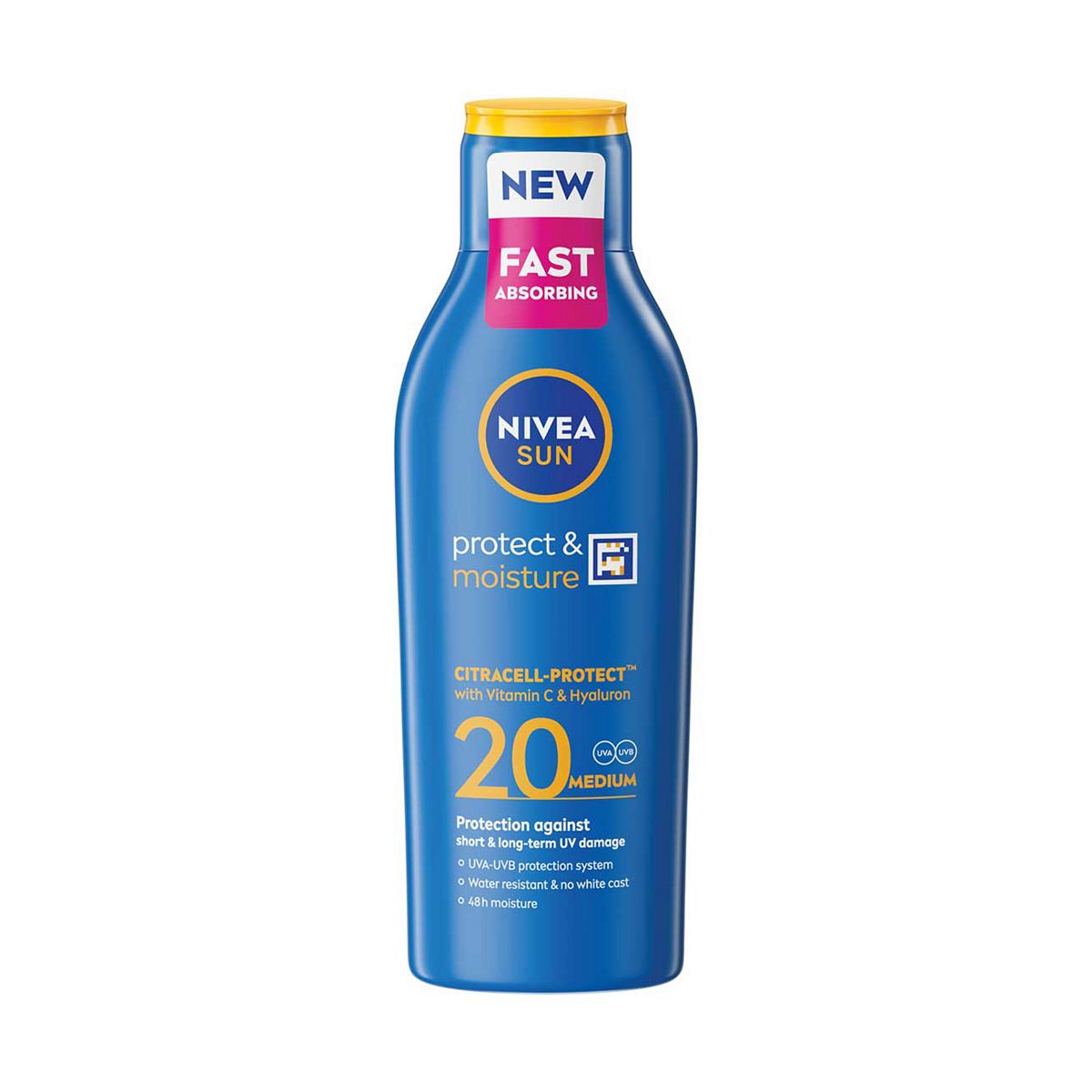 Nivea Sun Protect & Moisture Cream Lotion Spf20200 ml, 200ml