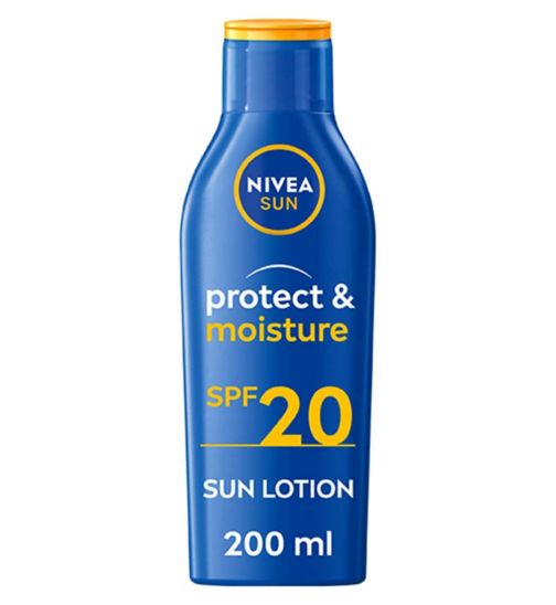 NIVEA SUN Protect & Moisture Sun Cream Lotion SPF20 200ml