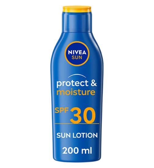 NIVEA SUN Protect & Moisture Suncream Lotion SPF 30 200ml
