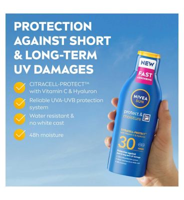 NIVEA SUN Protect & Moisture Sun Cream Lotion SPF30 200ml (11)