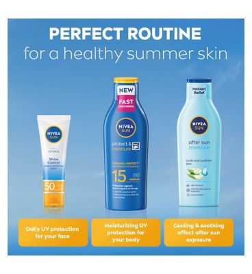 NIVEA SUN Protect & Moisture Sun Cream Lotion SPF30 200ml (13)