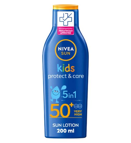 NIVEA SUN Kids Protect & Care Suncream Lotion SPF 50+ 200ml