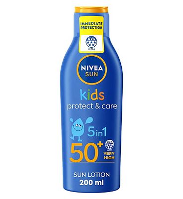 NIVEA SUN Kids Moisturising Sun Lotion 50+ Very High 200ml