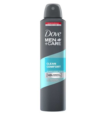 Dove Men+Care Aerosol Anti-Perspirant Deodorant Clean Comfort 250ml