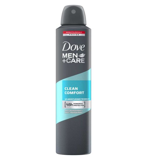Dove Men+Care Antiperspirant Deodorant Aerosol Clean Comfort 250ml