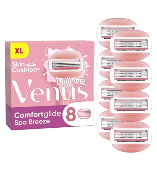 Venus Comfortglide Spa Breeze Razor Blades, 8 pack