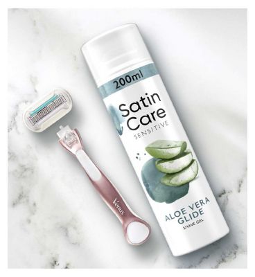 Venus Satin Care Women's Shaving Gel Sensitive Shaving Gel 200ml (4)