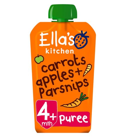 Ella's Kitchen Organic Apples, Carrots + Parsnips Baby Food Pouch 4+ Months 120g