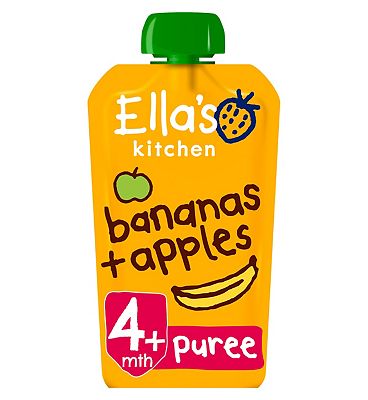 Ella's Kitchen Apples + Bananas Stage 1 from 4 Months 120g