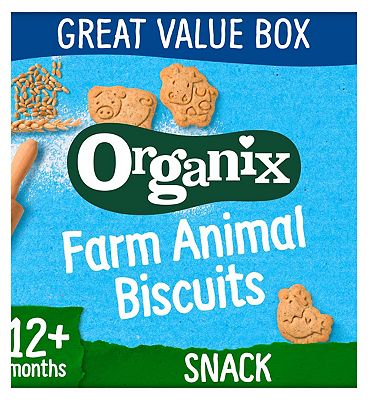 Organix Farm Animal Organic Toddler Snack Biscuits 100g