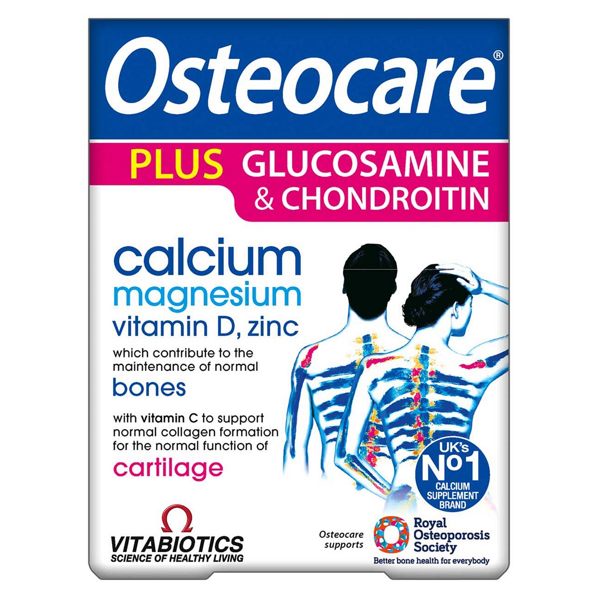 Osteocare Vitabiotics Glucosamine & Chondroitin Tablets - 60