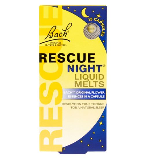 Bach Rescue Night Liquid Melts 28 Capsules 1.8g