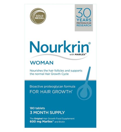 Nourkrin® WOMAN For Hair Growth- 3 Month Supply (180 Tablets) Bundle