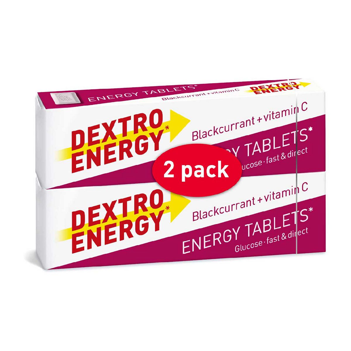Dextro Energy Blackcurrant + Vitamin C Se Tablets 2 X 47G (28 Tablets)