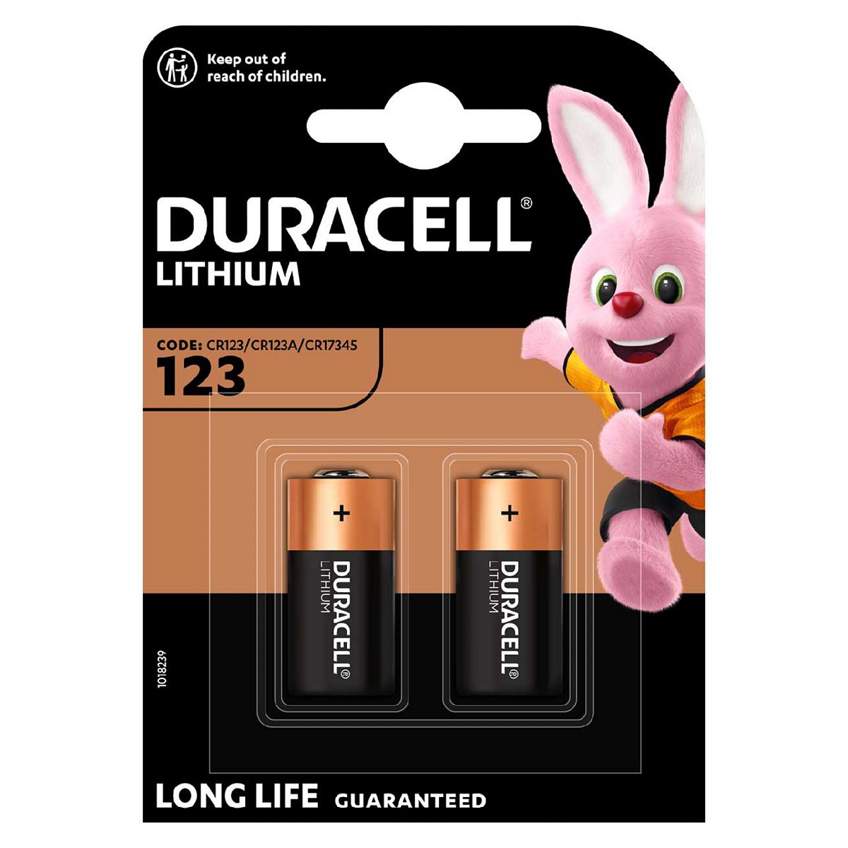 Duracell Ultra 123 3V Lithium Battery X2