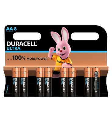 Duracell Ultra Power AA Battery - pack of 8 batteries