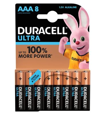 Duracell Ultra Power AAA Battery - pack of 8 batteries