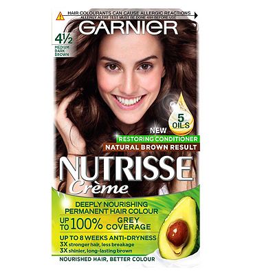 Garnier Nutrisse 4 1/2 Medium Dark Brown Permanent Hair Dye