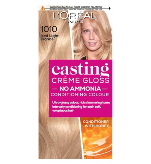 L'Oreal Paris Casting Creme Gloss Semi-Permanent Hair Dye, Blonde Hair Dye 1010 Light Iced Blonde