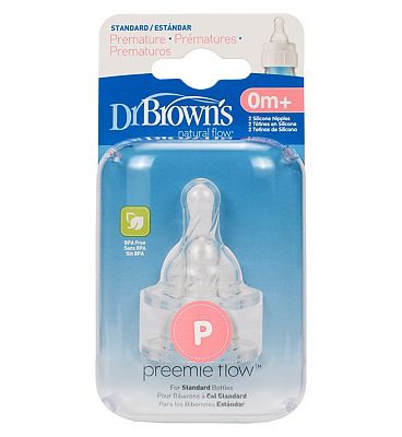 Dr Brown's Preemie Teat - x 2 - Boots