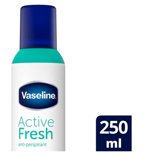 Vaseline Active Fresh Anti-perspirant Deodorant Aerosol 250ml