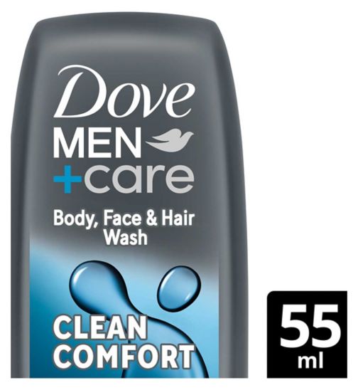 Dove Men+Care Clean Comfort Face & Body Wash 55ml