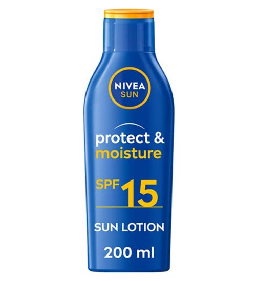 NIVEA SUN Protect & Moisture Sun Cream Lotion SPF15 200ml
