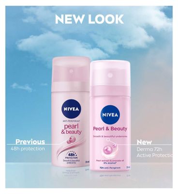 NIVEA Pearl & Beauty 72h Anti-Perspirant Deodorant Mini Spray 35ml (3)