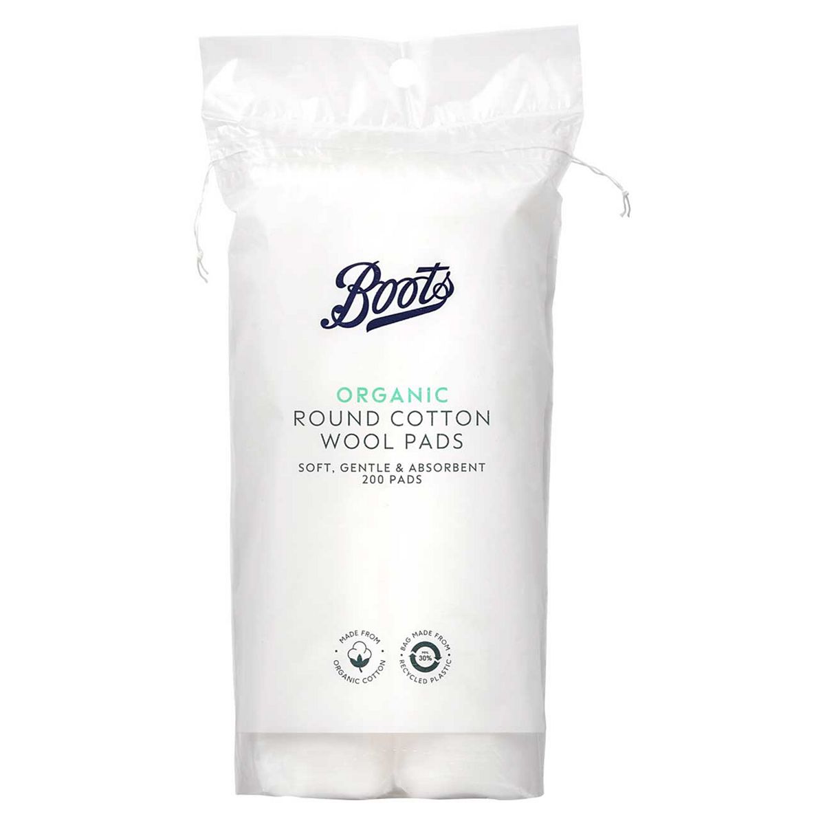 Boots Organic Round Cotton Wool Pads 200