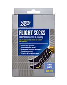 Scholl Flight Socks - Clinically Proven Compression Socks for Flight Travel  - Help Prevent Swollen Ankles and Deep Vein Thrombosis (DVT) - Sheer 