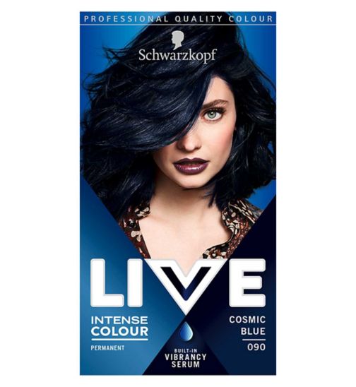 Schwarzkopf LIVE Cosmic Blue 090 Permanent Hair Dye