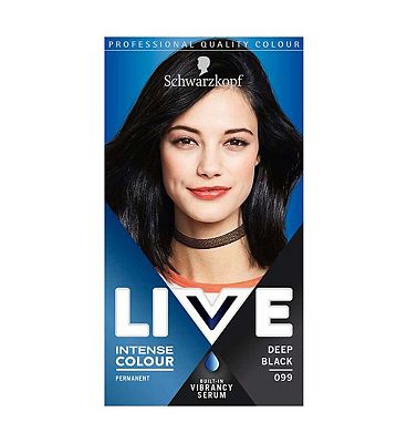 Schwarzkopf LIVE Color XXL HD 99 Deep Black Permanent Black Hair Dye