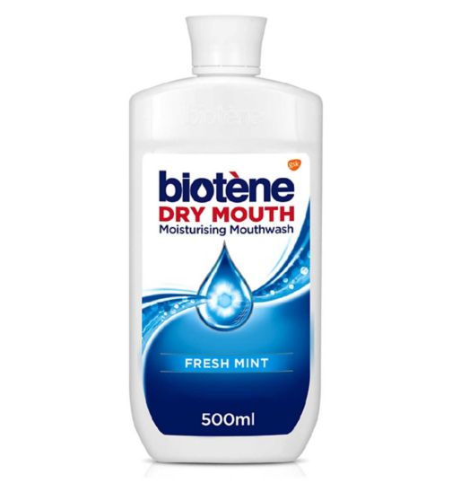 Biotene Dry Mouth Moisturising Mouthwash in Fresh Mint 500ml