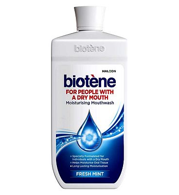 Biotene Dry Mouth Moisturising Mouthwash in Fresh Mint 500ml