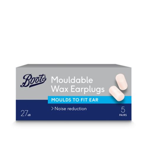 Boots Mouldable Wax Earplugs - 5 Pairs